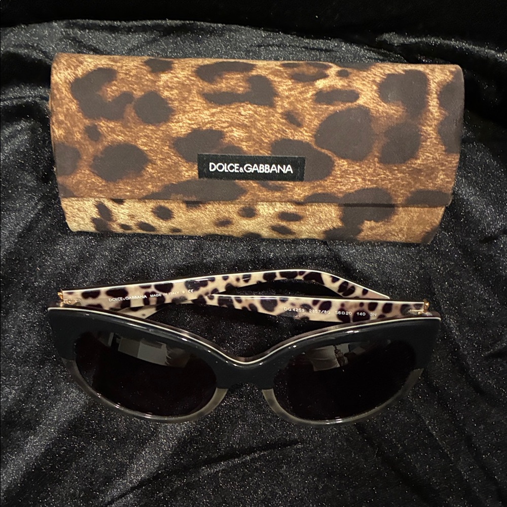 Dolce & Gabbana Leopard Print Sunglasses